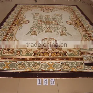 Golden Color VIP Room Handmade Carpet With Carving,Handtufted Carpet With Carving thumbnail-2