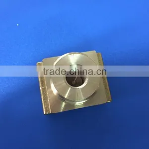 Cnc Machine Industrial Square Base Brass Metal Sheet With External Screw Thread thumbnail-2