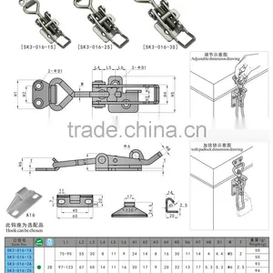 SK3-016 China Supplier Stainless Steel Adjustable Draw Bolt Latch / Lockable Toggle Latch thumbnail-5