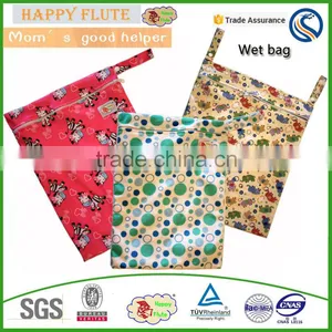 Happy Flute Polyester Material Diaper Wet Bag Washable Diaper Bag Baby Bags for Mothers Pul Fabric Waterproof China Wholesale thumbnail-1