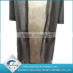 2016 New Arrival Fashion Pure Color Lady's Knit Thin Coat for Spring and Summer Wear Quality Choice thumbnail-3