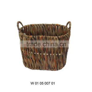 Water Hyacinth Storage Baskets With 2 Handles / Storage Bin thumbnail-1