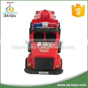 Friction Plastic Red Fire Engine Toy thumbnail-2