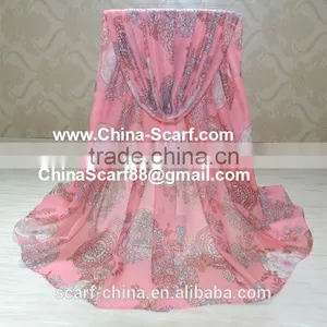 Wholesale Viscose Flower Fashion Scarf thumbnail-2