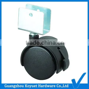 KOYUET With Brake U Metal Nylon High Quality Outdoor Furniture Caster Wheel thumbnail-1