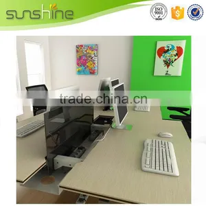 China Supply Office Furniture Opening Style Desk System Office Desk Partition Low Partition thumbnail-2