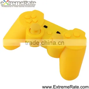 Soft Touch Yellow Housing Case for PS3 Shell Replacement thumbnail-2