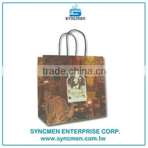 Cheap Custom Promotional Printed Kraft Paper Bag Printed Paper Bag thumbnail-1