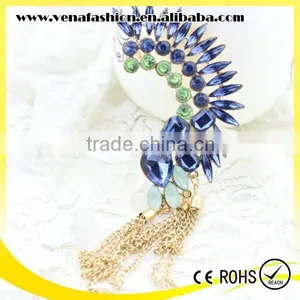 Sample Order Sapphire With Chain Ear Cuff Wrap Clip Earring thumbnail-6