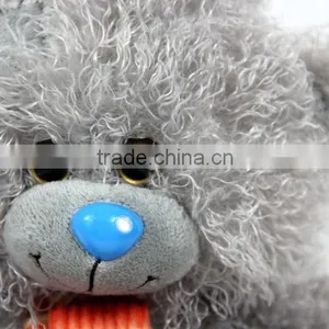 Luckiplus Hot Sale First Class Grey Bear With Scarf Safe Technology Toy For Kids thumbnail-3