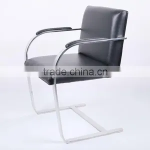 Mies Van Der Rohe Executive Arm Chair - BRNO Flat Chair Reproduction thumbnail-1