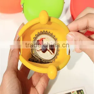 Button Silicone Cosmetic Pouch/Custom Silicone Key Pouch thumbnail-5
