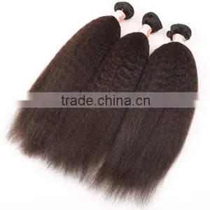 Kinky Straight Human Hair / Malaysian Yaki Human Hair thumbnail-1