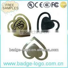 Custom New Design Heart Shape Metal Bookmark thumbnail-1