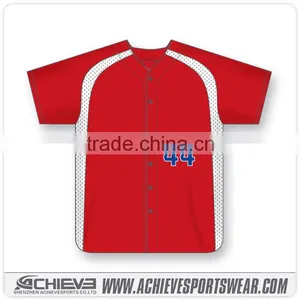 Custom Dry Fit Baseball Jersey Shirts Cheap Team Baseball Uniforms Polyester Baseball Jersey Wholesale thumbnail-1