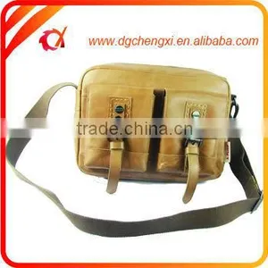 Genuine Leather Messenger Shoulder Bag Business Satchel Brown Vintage thumbnail-1