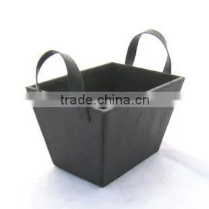 Faux Leather (pu,pvc) or Genuine Leather Storage Basket thumbnail-1