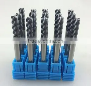 Heavy Cutting Long Shank 4 Flutes Square Carbide End Mills thumbnail-1