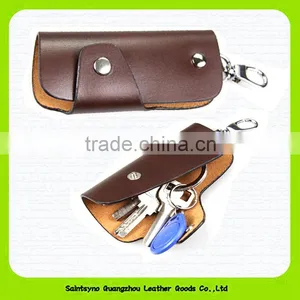 15108 Simple Designer Key Holder Genuine Leather Key Purse thumbnail-4