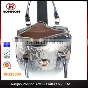 2016 Trency Snakeskin Leather Bag, Fashion Hand Bag thumbnail-5