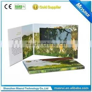 Hot Selling 7 Inch Lcd Screen Video Brochure Video Greeting Card Lcd Greeting Card thumbnail-1