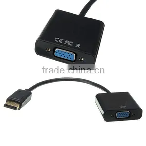 1080P Display Port DP Male to VGA Female Adapter Display Port Converter Connectors Cable V1.1 thumbnail-3