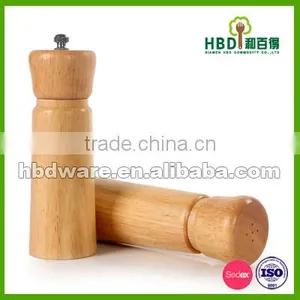 Hot New Products for 2016 Rubber Wood Rock Salt Mill And Pepper Grinder For Cooking Tools,Rock Salt Mill Wholesale thumbnail-1