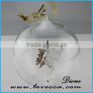 2015 NEW ARRIVAL !!!cute Design Christmas Deer Decoration Glass Ball thumbnail-1
