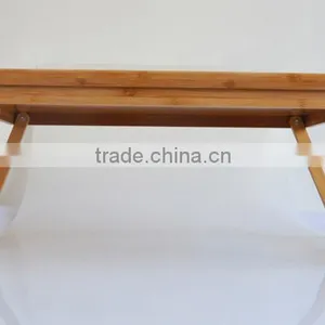 BR002 Folding 4 Legs Bamboo Breakfast Serving Tray thumbnail-3