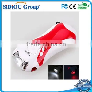 Rechargeable Plastic Led Flashlight Dynamo Flashlight thumbnail-1