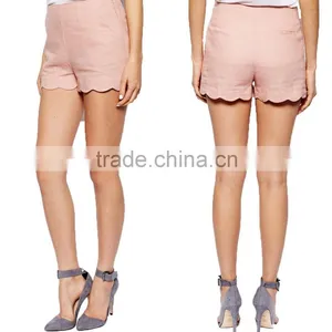 China Supplier Wholesale Top Quality Girls Pink High Waisted Shorts Sexy Ladies Fashion Short Pants thumbnail-1