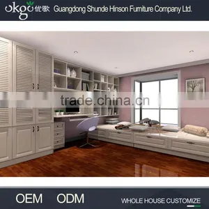 Golden Supplier Tall White Bookcase thumbnail-1