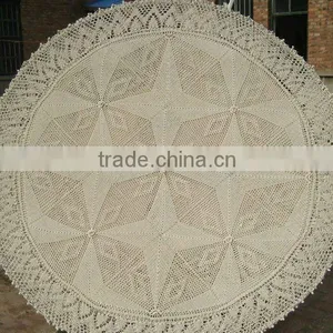 100%cotton Crocheted Tablecloth thumbnail-1
