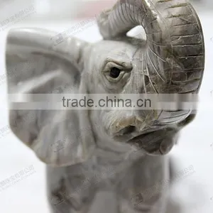 Hand Carved Elephants,stone Elephant Sculpture thumbnail-4