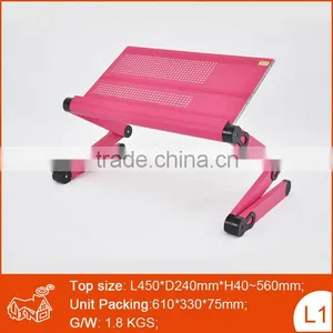 Foldable Laptop Cooling Table Notebook Stand in Bed Computer Desk thumbnail-1