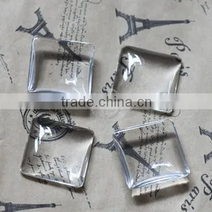 15MM Transparent Square Shape Glass Cabochon,pendant Setting Cabochon4140003 thumbnail-1