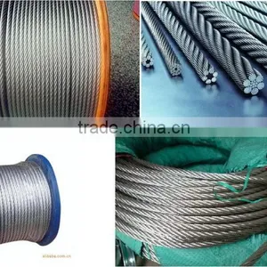 Elevator Steel Wire Rope 8X19S+FC 8x19+sisial Core Made in China thumbnail-1