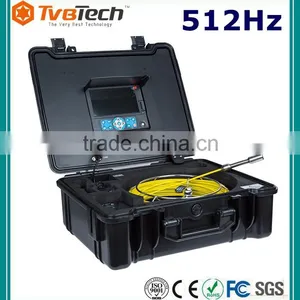 CCTV Rotating Inspection Camera Drain Pipe Leak Detection Camera 30M Push Rod With 512Hz Wireless Locator/Receiver/Sonde thumbnail-1