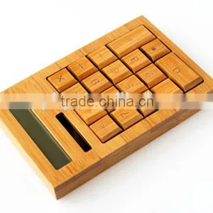 Manufacturer Promotional With Cheap Price Bamboo Calculator and Pen for Student/businese/school/pregnancy thumbnail-2