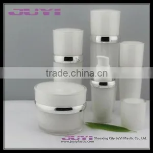 Acrylic Lotion Bottle; White Cosmetic Bottle ;cone Plastic Bottle Cosmetic Packaging thumbnail-2