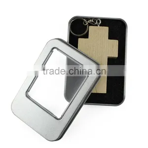 A Maple Wood Cross Thumb Usb Key Drive 2gb 4gb thumbnail-4