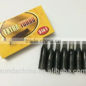 Cigarette Filter Extra Turbo Yellow Package 3 in 1 Cigarette Holder Plastic Black thumbnail-1