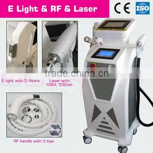 Hot Sale!! 2015 IPL+Elight+nd Yag 3 in One Permenant Hair Removal Machine With CE Beauty Instrument thumbnail-1