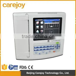 12 Lead 12 Channel 8 Inch Digital Electrocardiograph ECG Machine EKG 1200G 300 Cases With ECG Software thumbnail-1