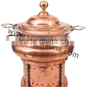 Brass Rounded Base Chafing Dish for Sale | Party Used Chafing Dish | 2015 Wholesale Chafing Dish thumbnail-2
