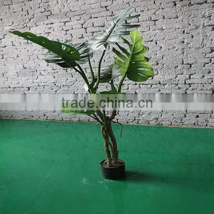 Good Decoration for Indoor/outside Artificial Plant Bonsai Monstera thumbnail-4