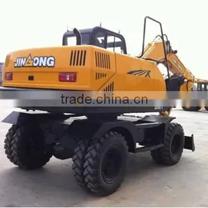 Chinese Construction Machine JGM909 Wheeled Excavator thumbnail-2