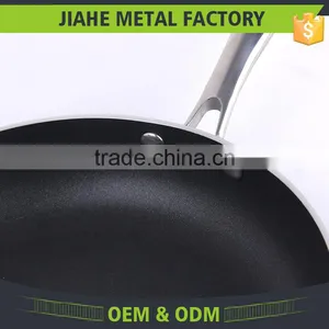 Aluminum Cut Rim Sanded Outside Non-stick Round Gas Frying Pan thumbnail-2