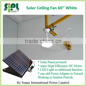 Vent Goods Ceiling Rechargeable Solar Battery Powered Cooling Fan DC (Brushless Motor) Fans thumbnail-3