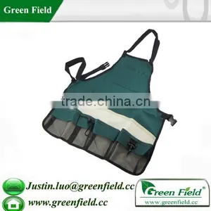 Green Field Garden Apron,Garden Apron With Tool Pockets thumbnail-1